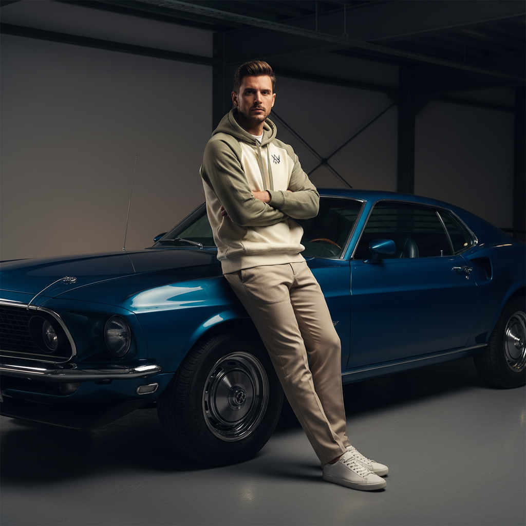 Color-Block Raglan Sleeve Hoodie