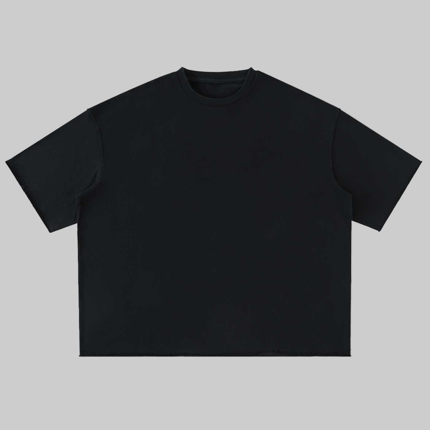 Washed Rolled Hem Half Sleeve T-Shirt