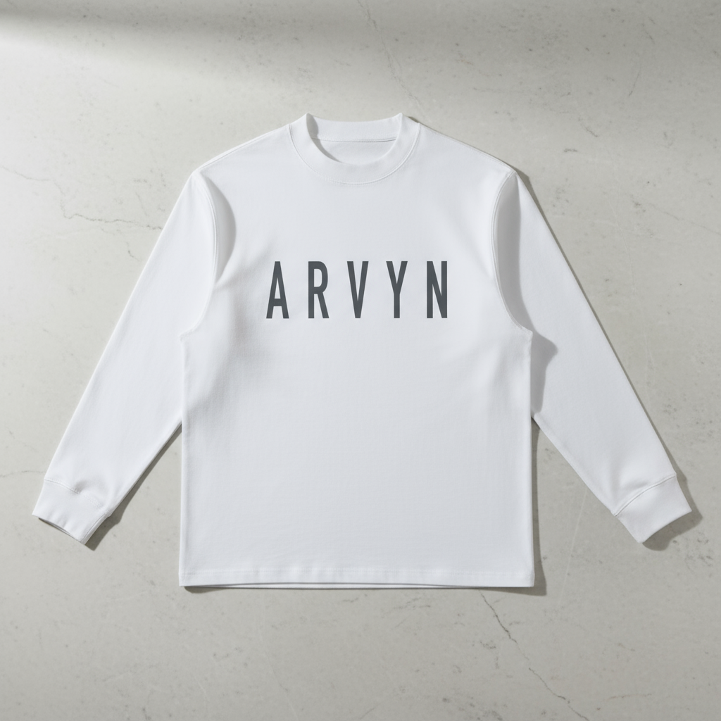 ARVYN-Crewneck Long-Sleeve T-Shirt