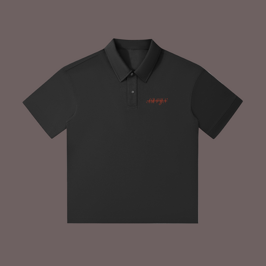 Drop Shoulder Short-Sleeve Polo