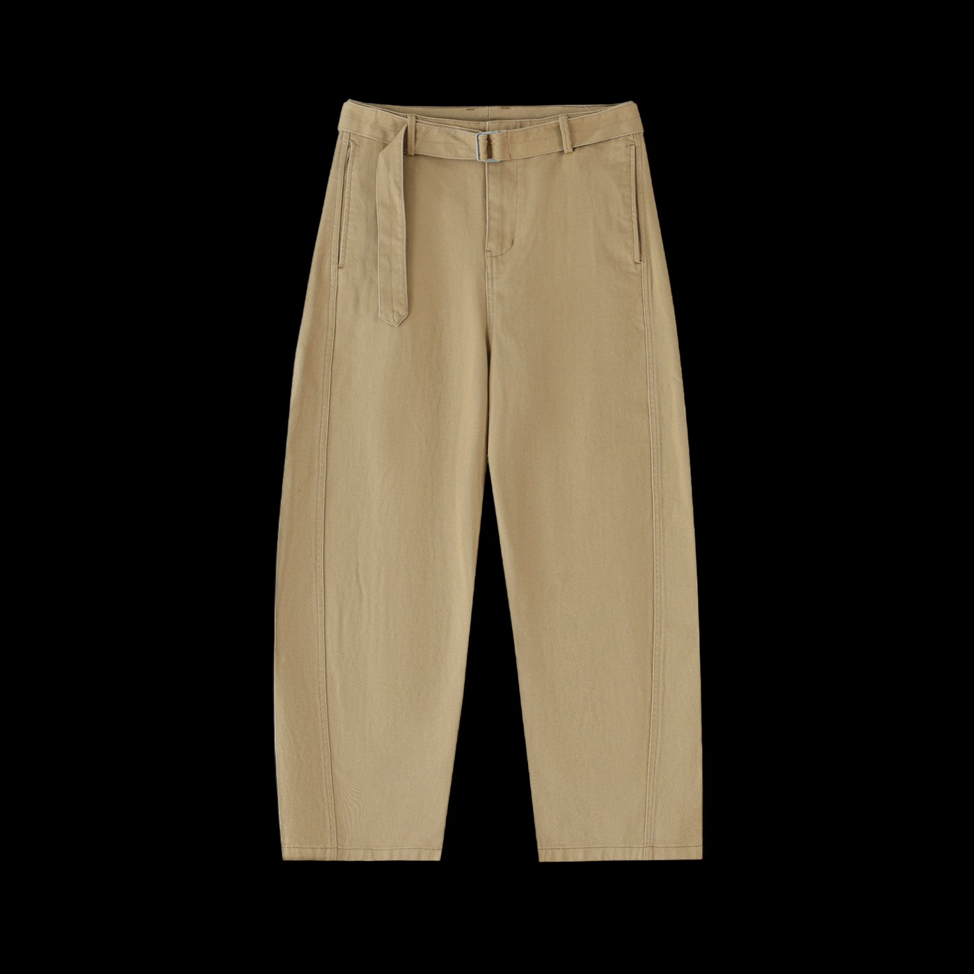 Straight-Leg Utility Pants in Washed Cotton