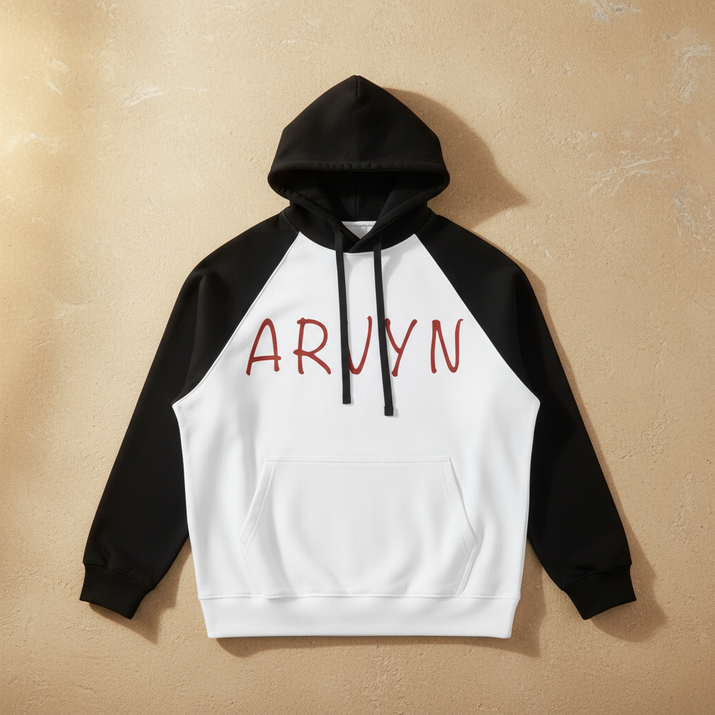 Color-Block Raglan Sleeve Hoodie