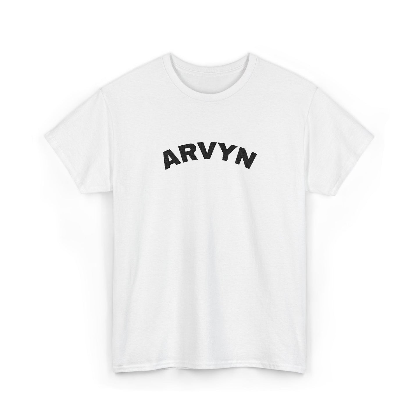 ARVYN Tee — Minimal Personalized Ash Cotton T-Shirt
