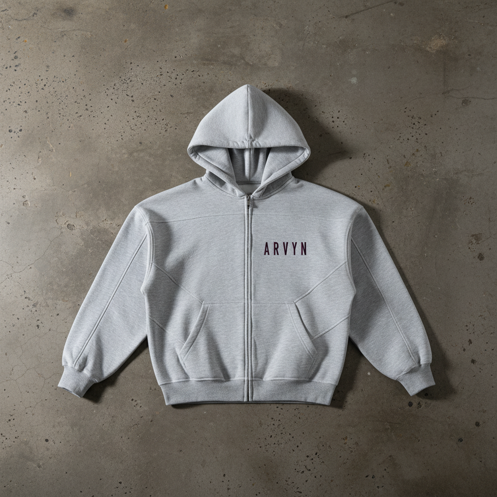 ARVYN-Boxy Zip-Up fleece