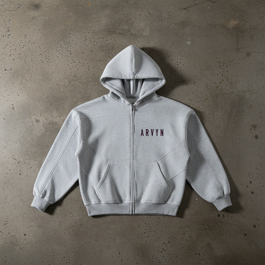 ARVYN-Boxy Zip-Up fleece