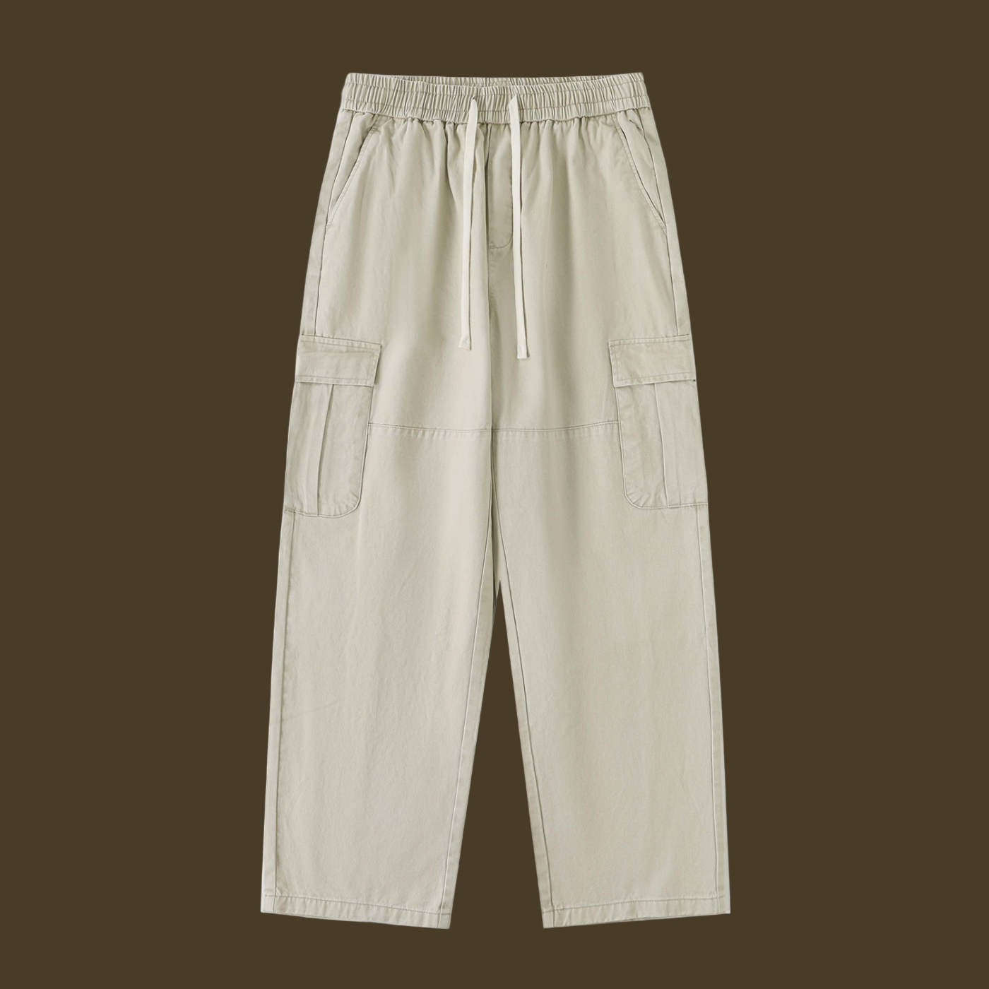 Drawstring Straight-Leg Cargo