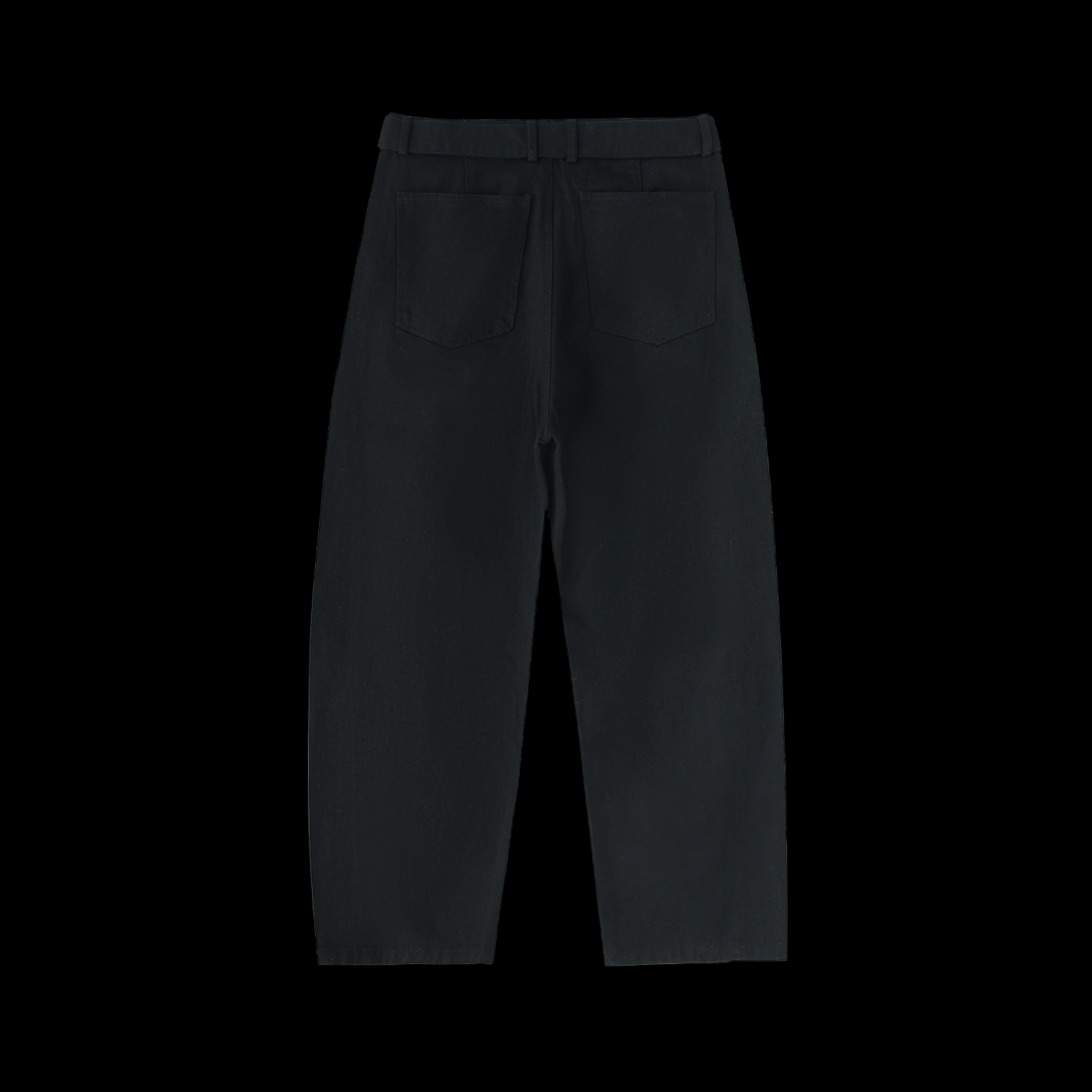 Belted Barrel-leg Chino Pants