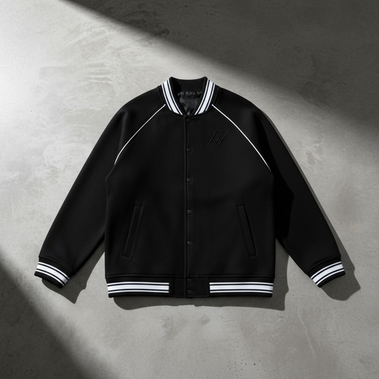 Contrast Trim Raglan Varsity Getup