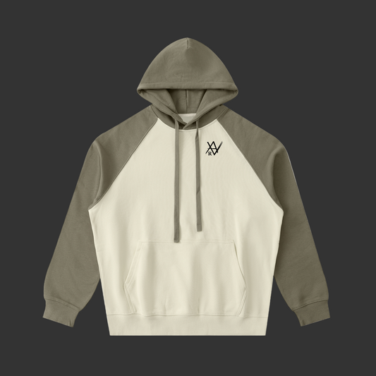 Color-Block Raglan Sleeve Hoodie