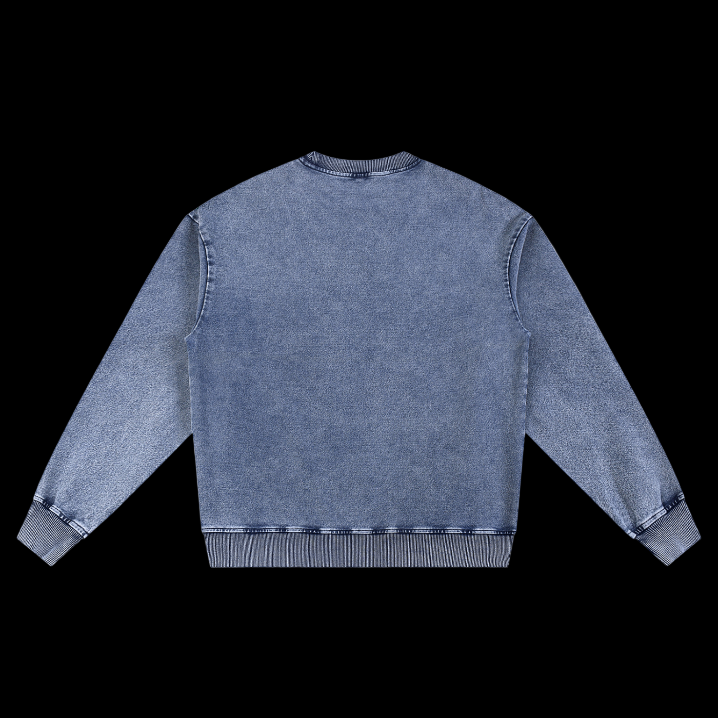 Snow Wash Oversized Crewneck Sweatshirt