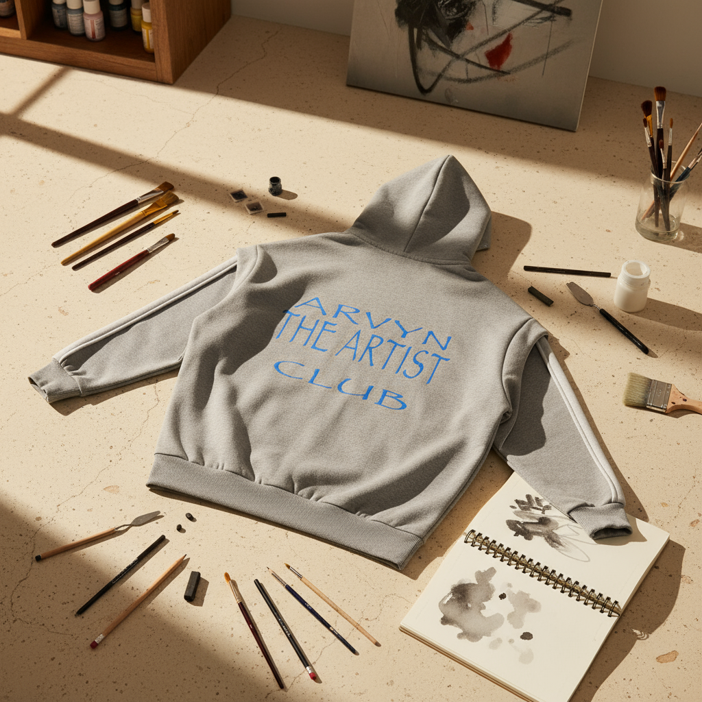 Contrast Tape Raw Edge Double Layered Zip Hoodie