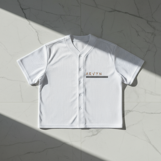 ARVYN-Varsity Button-Up Baseball Jersey