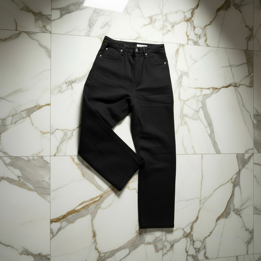 Heavyweight Cotton Straight-Leg Pants