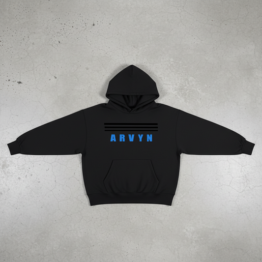 ARVYN-lines oversized Heavyweight Fleece Hoodie
