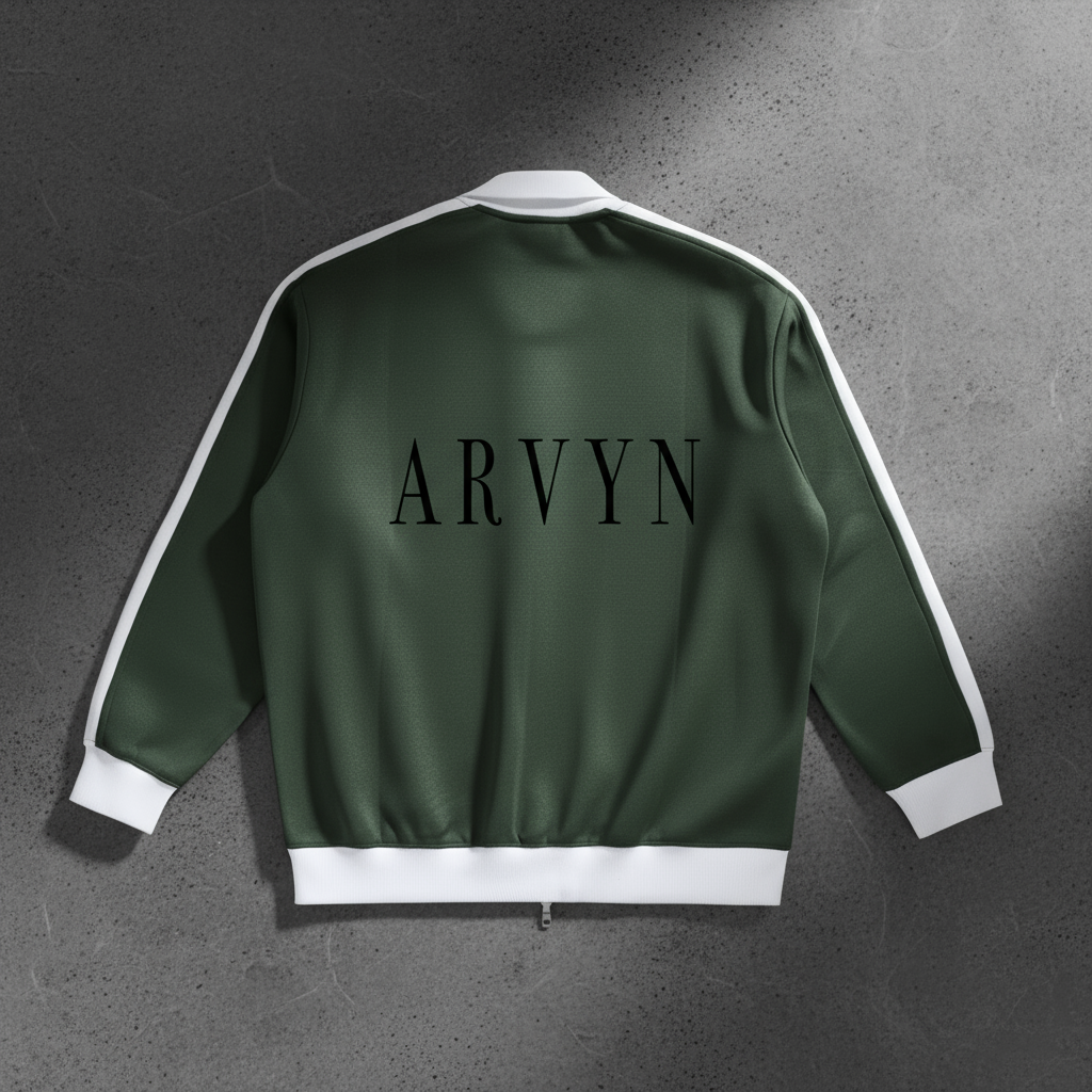 Contrast Trim Stand Collar Jacket